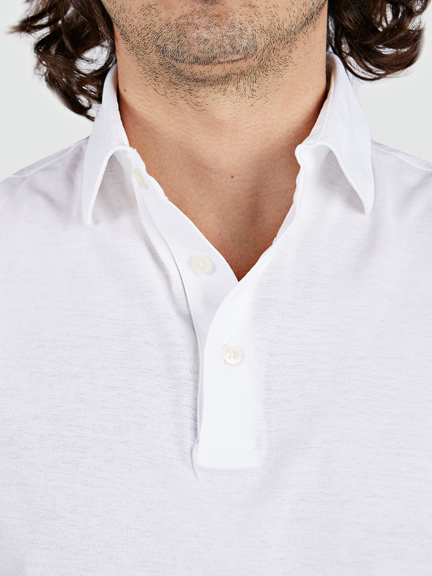 Short sleeve polo shirt in cotton