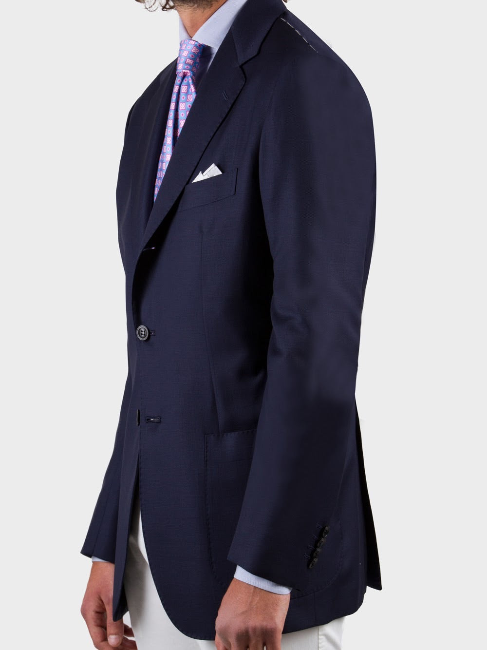 Single-Breasted Blue Jacket
