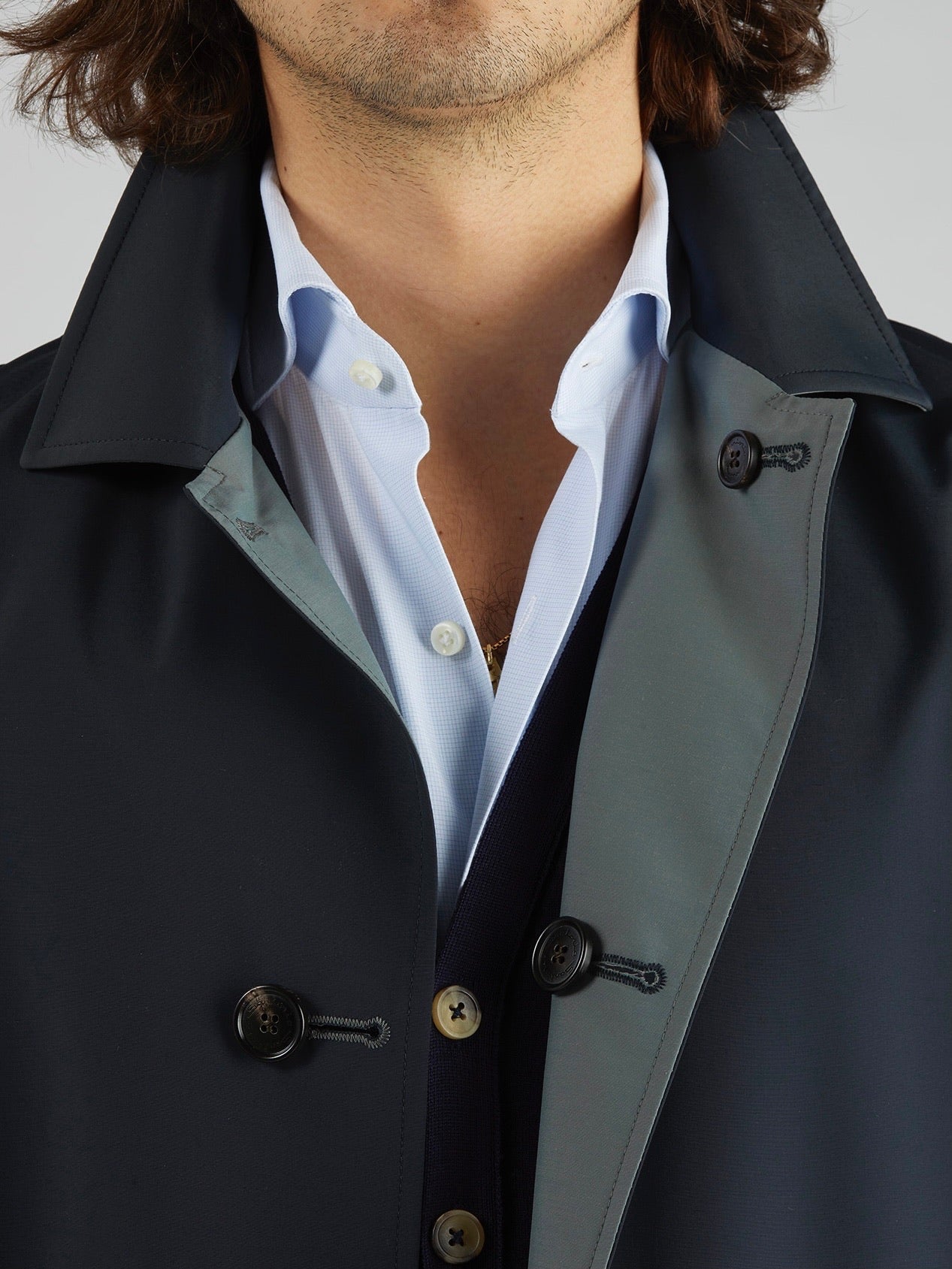 Raincoat reversible