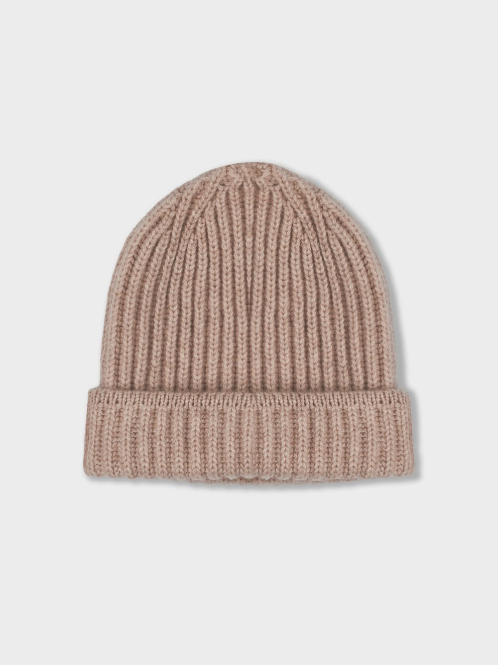 Beanie in Beige Cashmere
