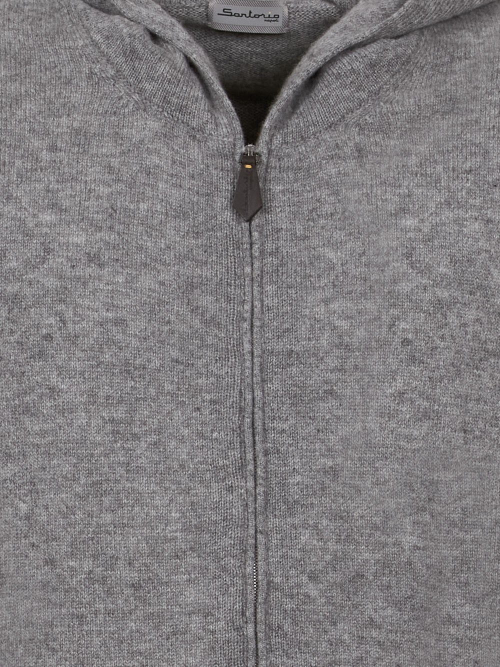 Cashmere sleeveless with hood