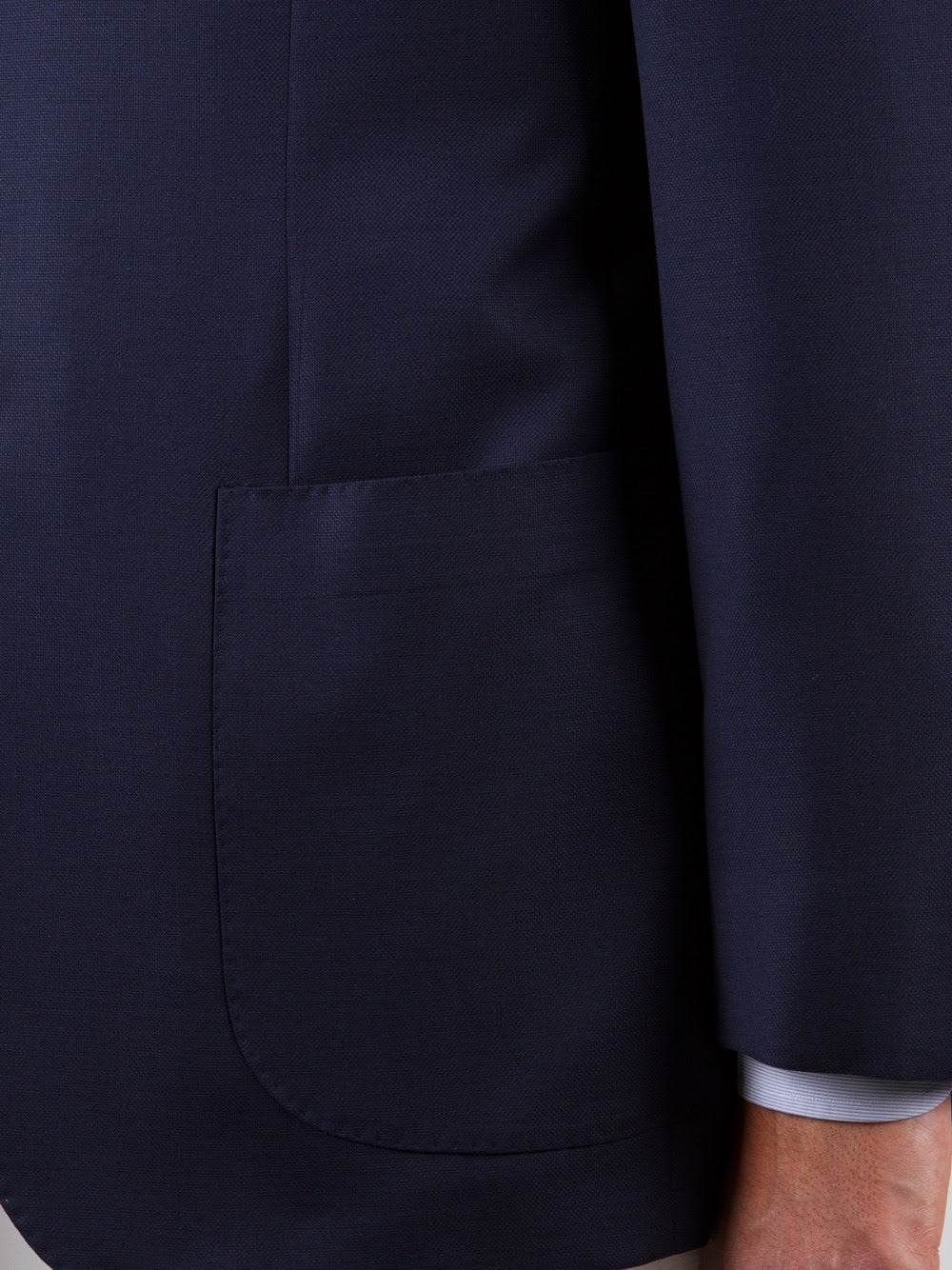Single-Breasted Blue Jacket