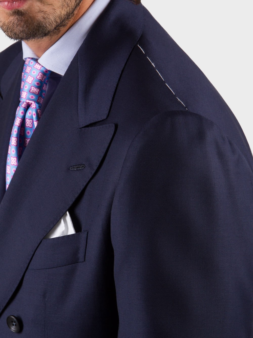 Blue Double Breasted Jacket