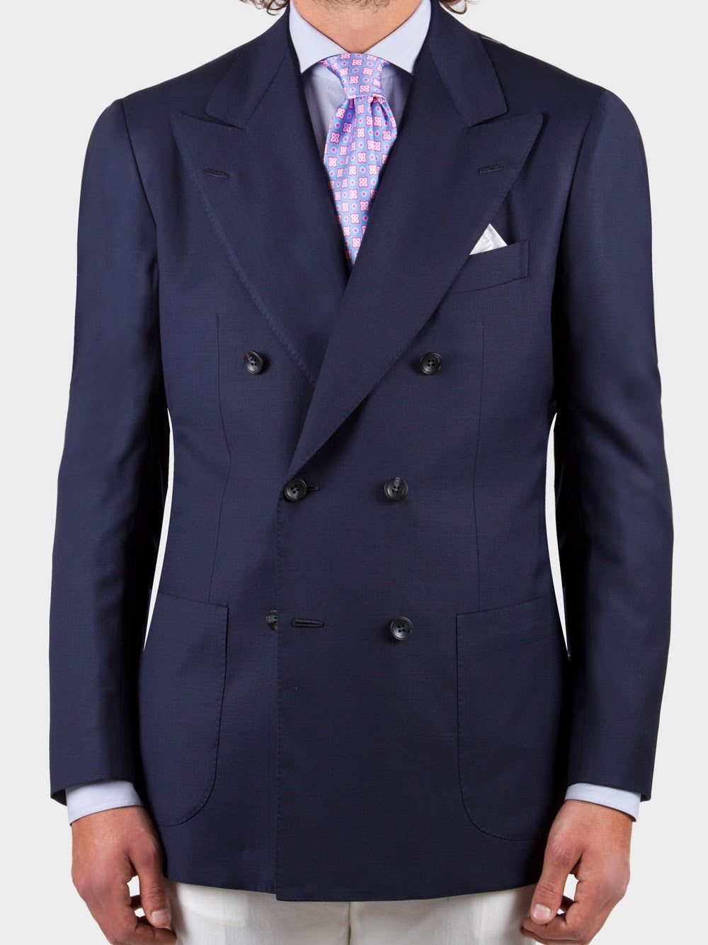 Blue Double Breasted Jacket