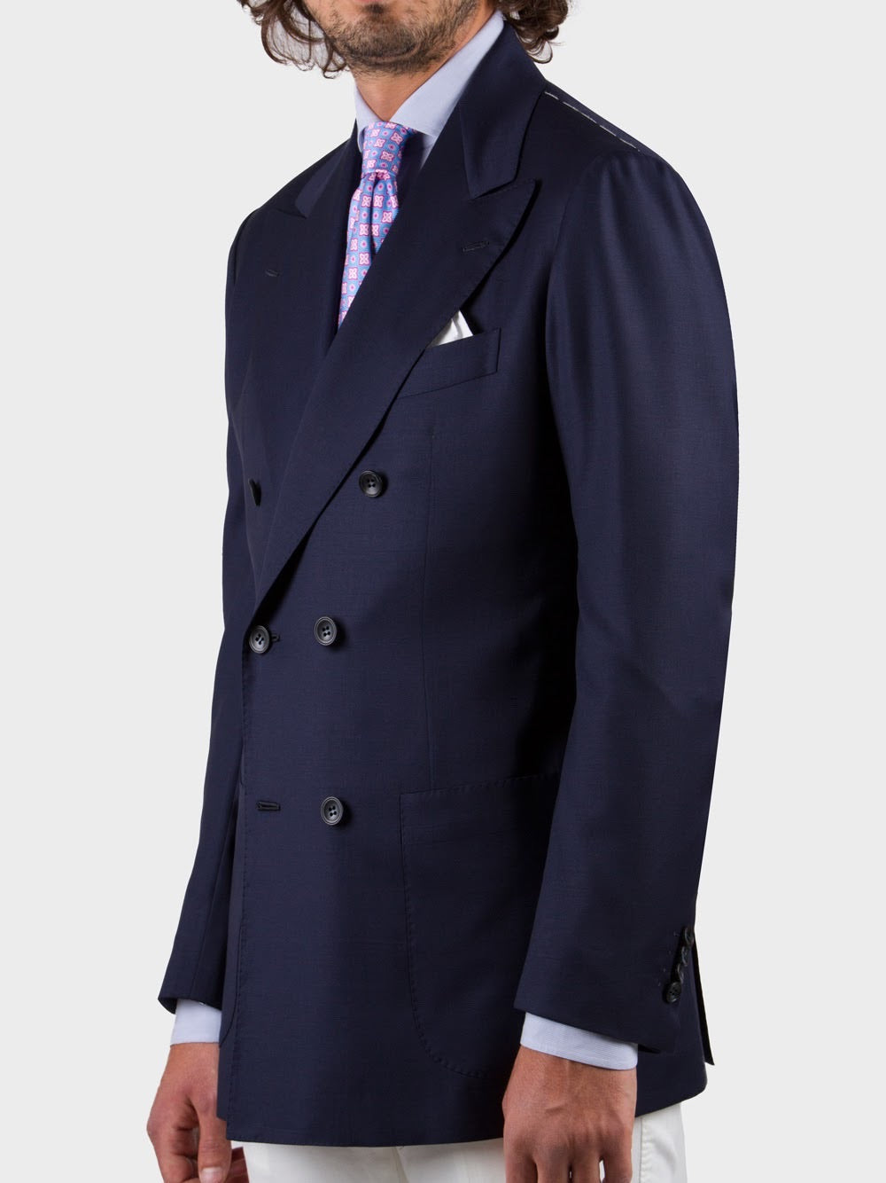Blue Double Breasted Jacket