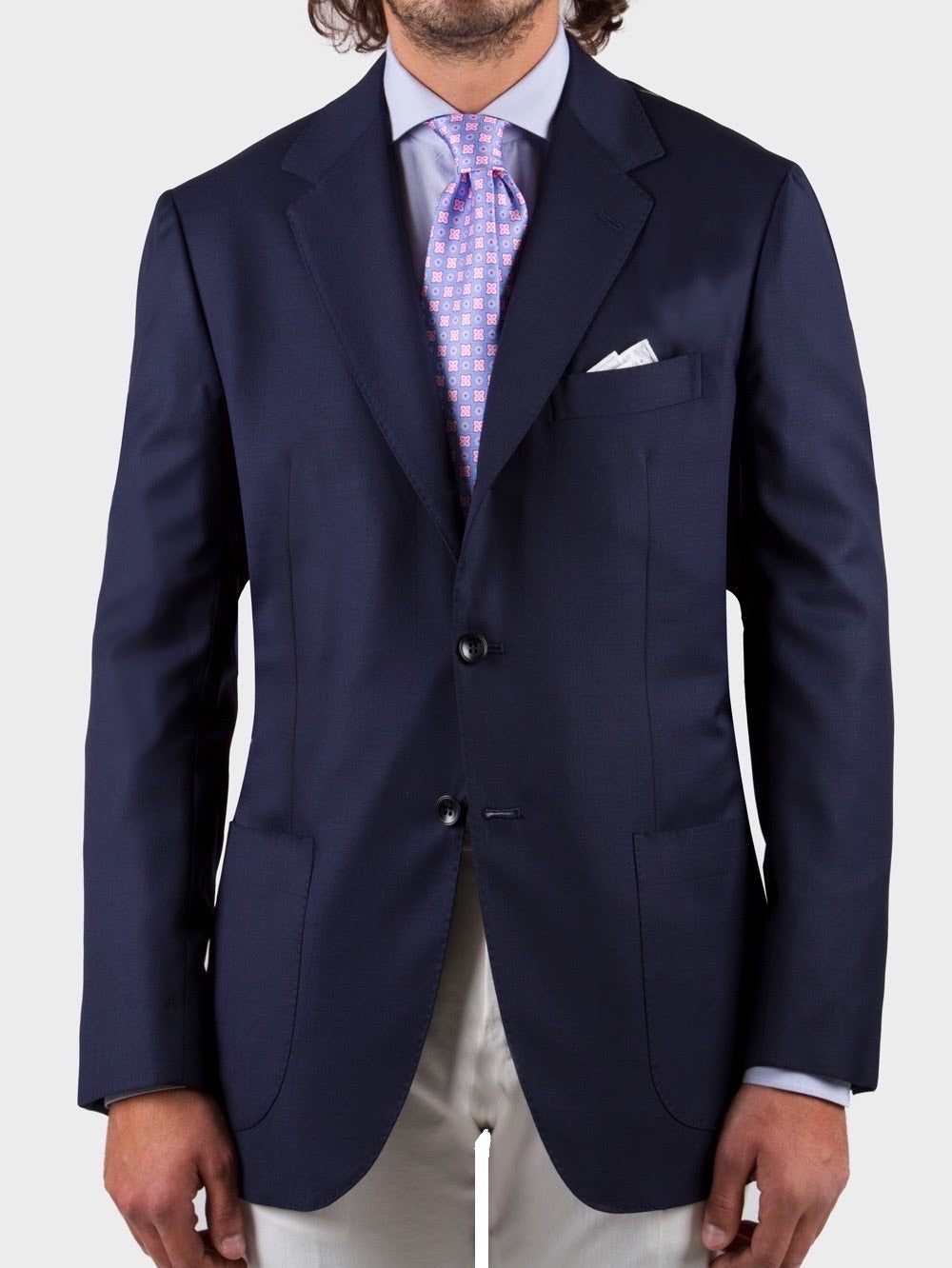 Single-Breasted Blue Jacket