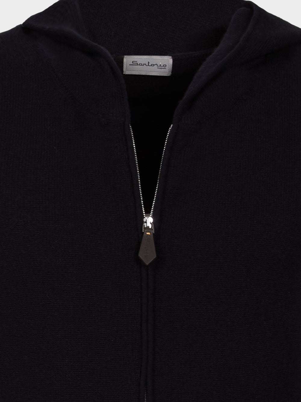 Cashmere sleeveless with hood