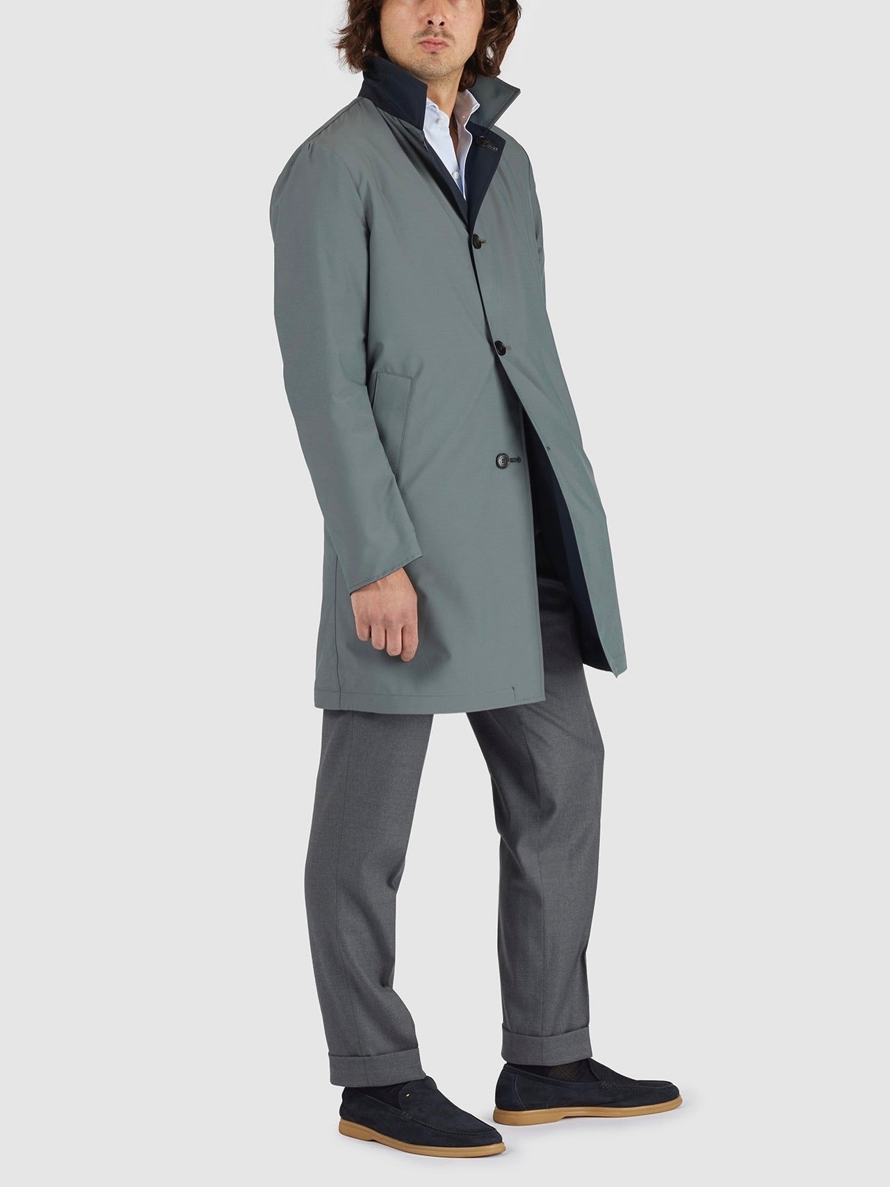 Raincoat reversible