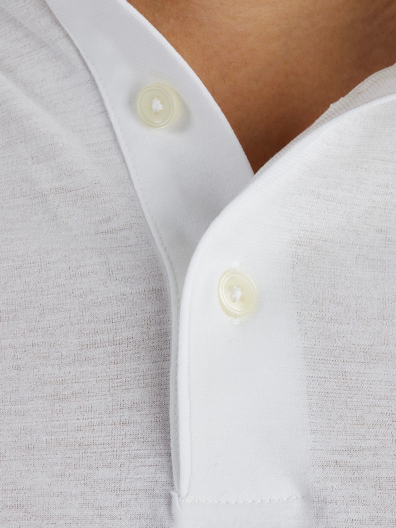 Long-sleeved polo shirt in cotton jersey