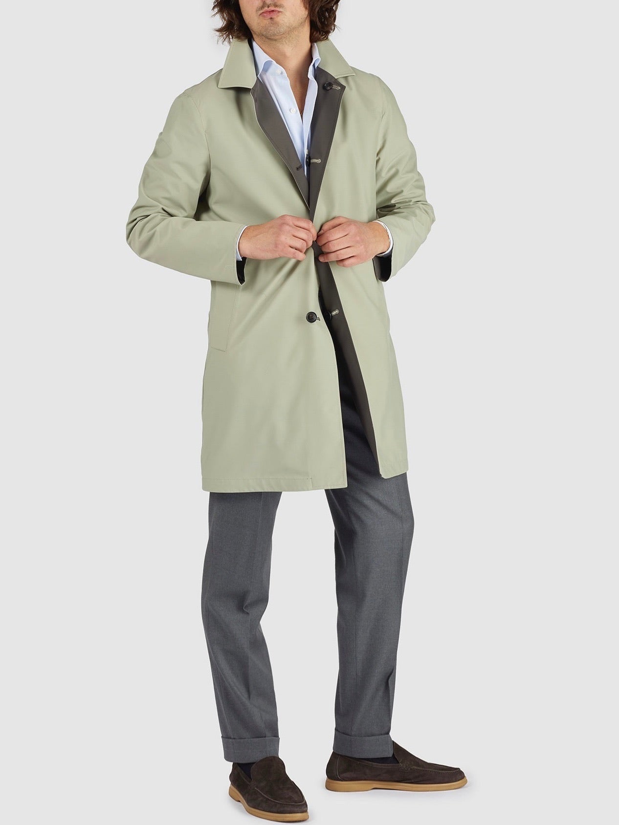 Raincoat reversible