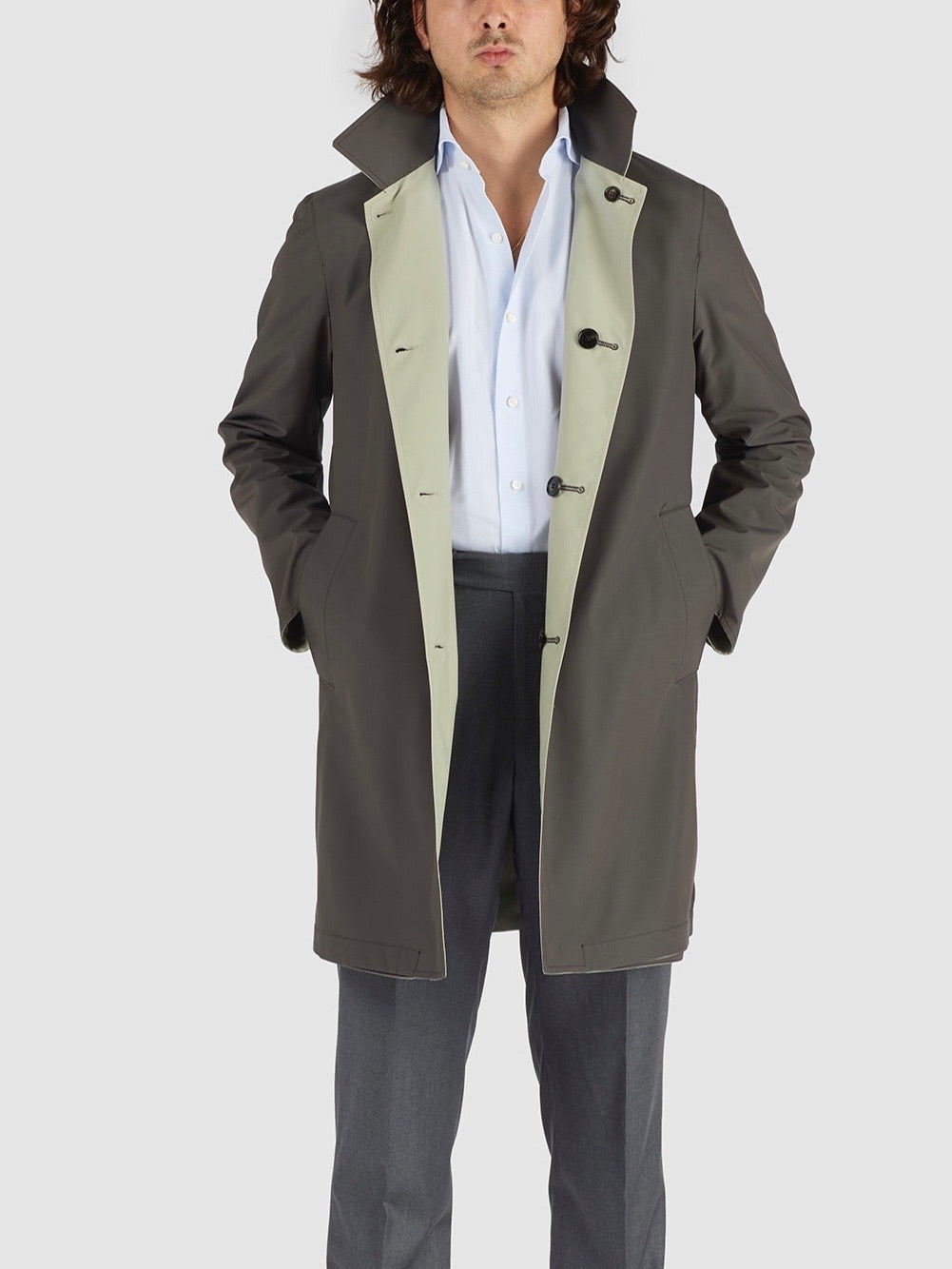 Raincoat reversible