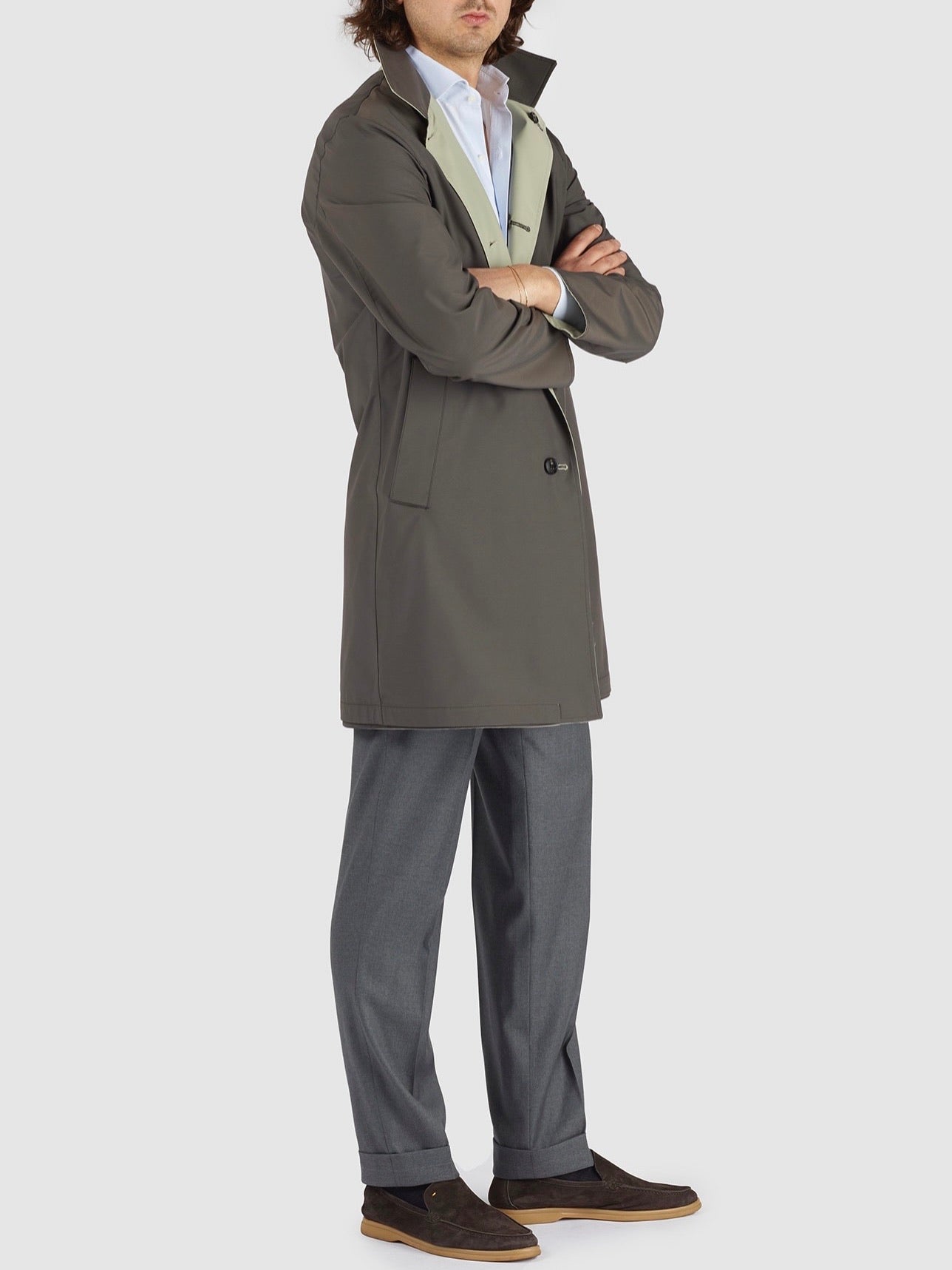 Raincoat reversible